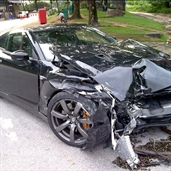 Nissan GT-R wrecked in Malaysia 