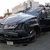 Cadillac Escalade accident in kuwait
