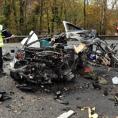 1992 Peugeot 205 fatal crash in france