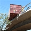 18 wheeler almost fall off the bridge