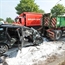 Car crashes into truck at high speed