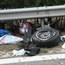 BMW speeding, then crashed in hungary